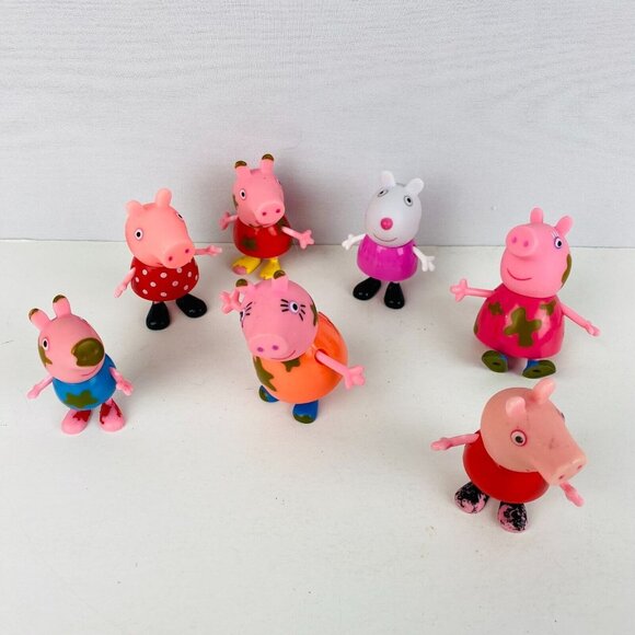 Peppa Pig Character Toy Figures Kids TV Series - Picture 1 of 5